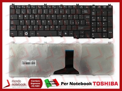 TOSHIBA Tastatur Schwarz Italienisches QWERTY Layout 1 Stück 9Z.N4WSV.00E