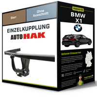 Starre AnhäNgerkupplung FüR Bmw X1 10.2009-09.2015 Typ E84 Auto Hak Neu