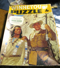 Winnetou Puzzle no. 4  Unter Geiern Schmid Spiele 3 Bilder unvollständig Kult