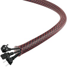 25Ft-1/4inch PET Expandable Braided Wire Sleeving,Wire Loom Cable Sleeve for ...