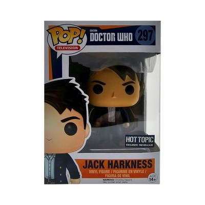 Doctor Who Jack Harkness Hot Topic Pre Release Vaulted Funko Pop #297 Protector 