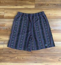 VTG Billabong USA Made Indian Weave Volley Shorts RARE 90s Vintage Gem L