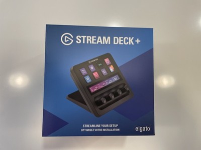 Elgato Stream Deck Plus Black Studio Controller Open Box Never Used 10GBD9901
