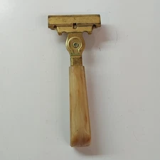 Vintage Schick Eversharp Injector Safety Razor USA Brass Head Bakelite Handle...