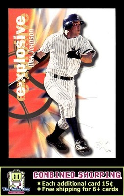 2000 Fleer E-X X - E-Xplosive #18 XP Nick Johnson New York Yankees /2499