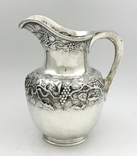 S KIRK  Baltimore  Sterling Silver PITCHER Grape Motif
