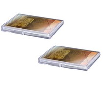  2 Ultra Pro 15-Card Hinged Plastic Boxes Holders Storage For Trading Cards