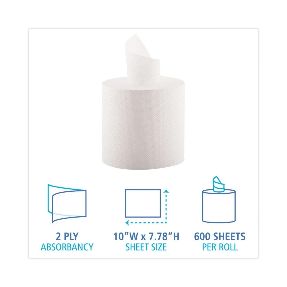 Boardwalk 6400 7.87" x 10" 2Ply Center-Pull Hand Towels - WHT (6/Carton)