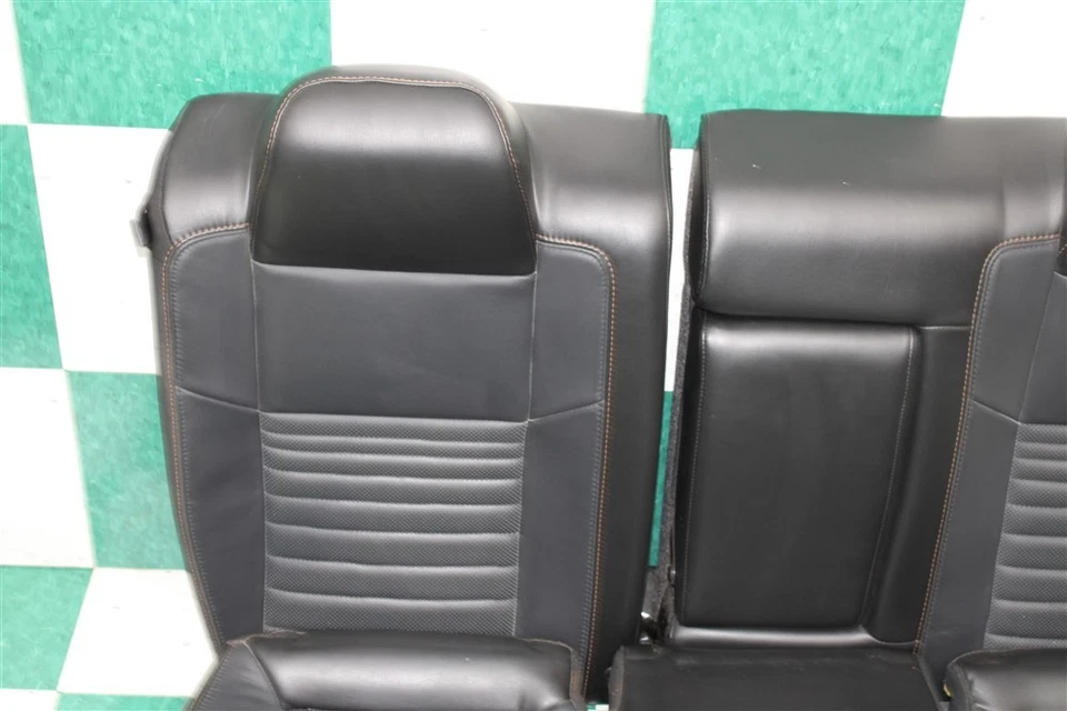 16' CHALLENGER Black Leather Rear Backseat Seat Upper Lower Seat Assembly OEM - Imagem 4 de 4