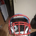 Riddell Full Face Football Helmet Small Blue Shell Red Facemask NOCSAE — photo 5
