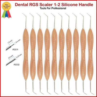 Dental Instrument RGS 1-2 Silicone Handle Depth Dimensions for Restorations