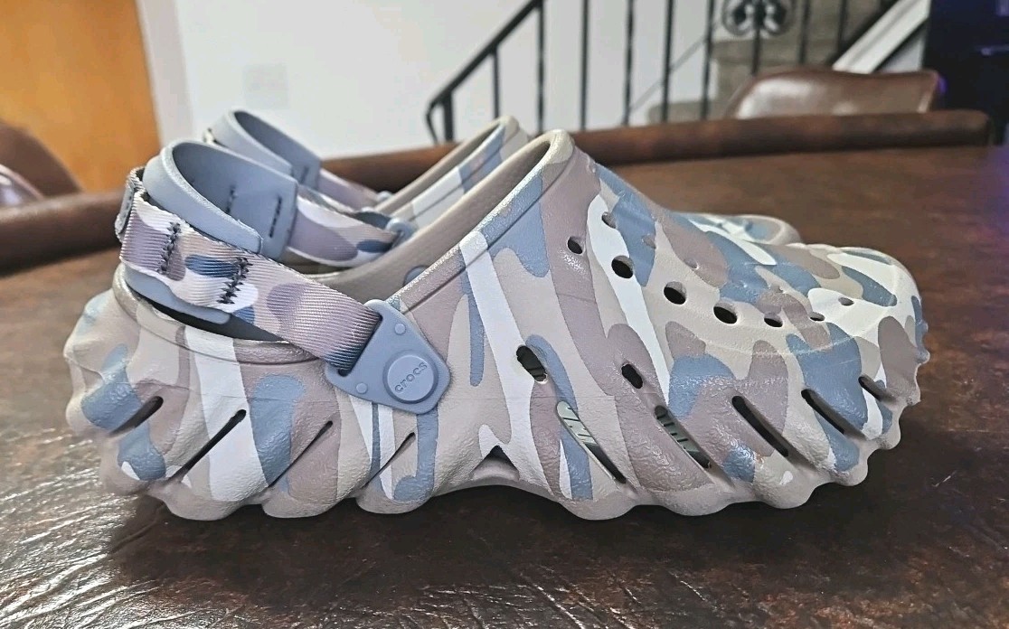 Crocs Realtree Edge Echo Clogs Bone Camo Men's Size 6 Women's Size 8
