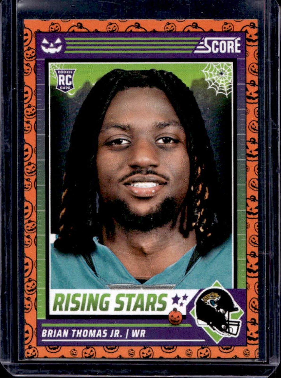 2024 Panini Score A Treat Brian Thomas Jr. Rising Stars RC Orange Pumpkin #7