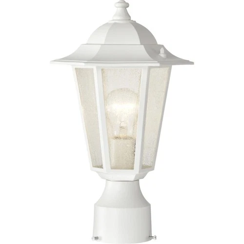 Nuvo Lighting 60/994 Cornerstone 1 Light 14 inch White Outdoor Post Lantern - Picture 2 of 10