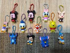 12 - Disney Silicone Characters 1.5" - 12 Different Keychain Charms  - Brand New