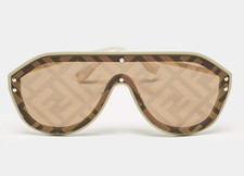  540 FENDI FF Fabulous shield monogram sunglasses - White - M0039/G/S - 145mm