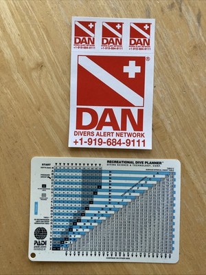 Recreational Dive Planner 60054 Ver 1.2 - 2010 - Divers Alert Network Stickers