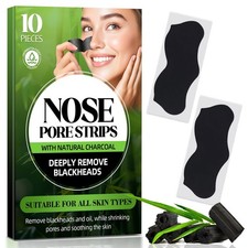 Blackhead Remover Strip, Nose Strips 10 Count Pack of 1 , Black