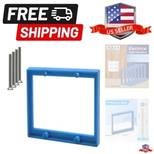 1/4” Double Gang Receptacle Outlet Box Extender,Blue Electrical Outlet Extend...