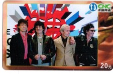 China: Telephone Card - The Rolling Stones - Mick Jagger, Keith Richards, Ron Wood/16
