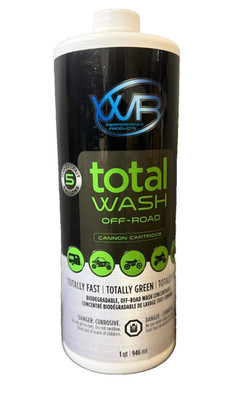Total Wash Off-Road Cartridge WR Performance MX ATV UTV Soap Foam Cleaner 1qt