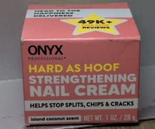 Onyx Professional Hard as Hoof Nail Strengthening Cream with Coconut Scent, Nail