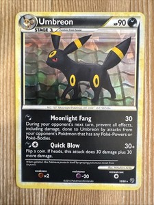 Umbreon 10/90 Undaunted Cracked Ice Holo Rare Pokemon TCG NM/VLP