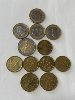 #ad #ad Euros 12 Assorted Coins 2002 amp; 2003 $40.00