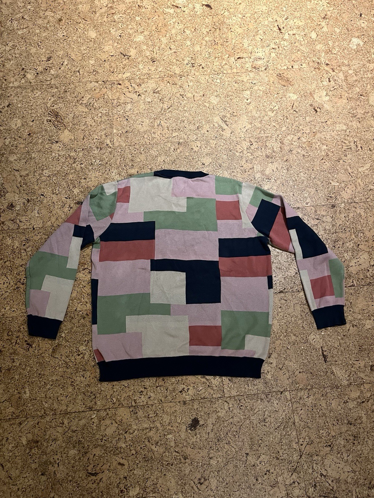 Colorblock Patchwork Men’s Sweater. Far Afield. S… - image 3