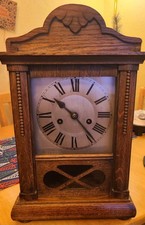 German Antique Striking Mantel Clock C1910. Good Working Order with Key
