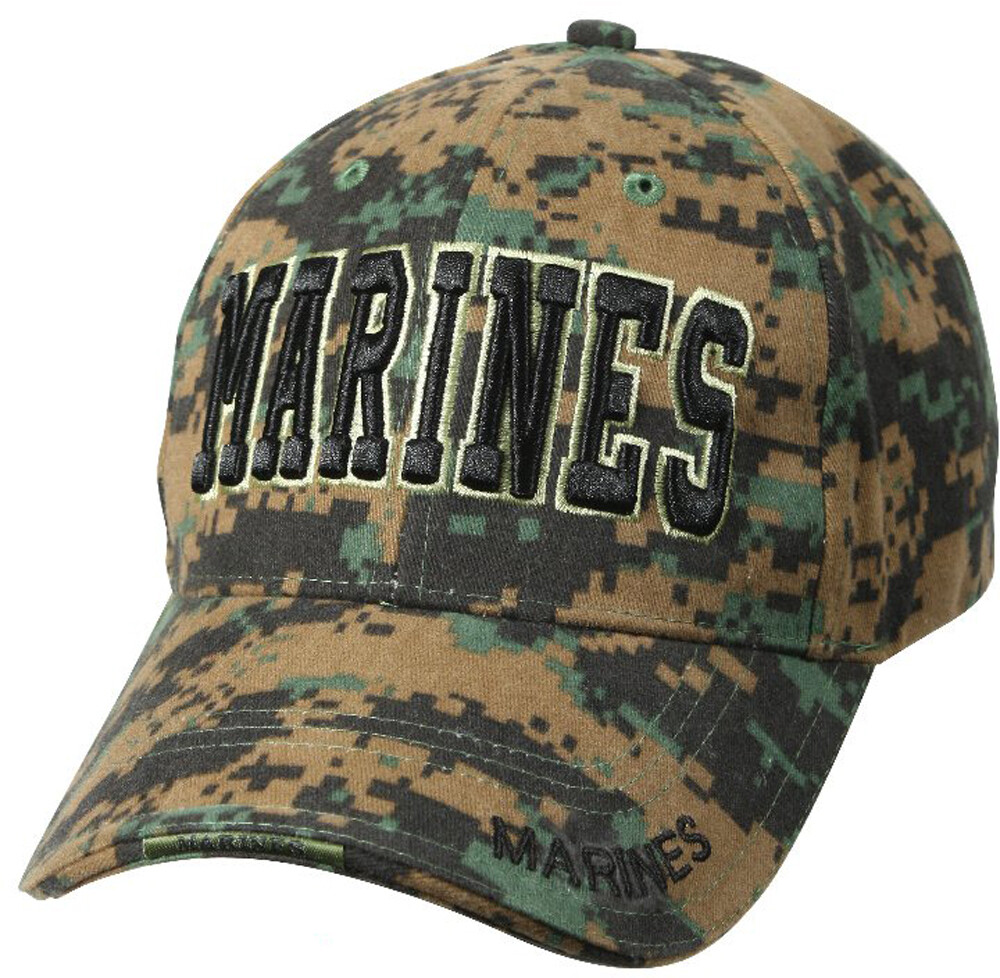 MARINES Baseball Hat Adjustable Low Profile USMC Deluxe 3D