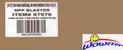 2019/20 Panini Hoops PREMIUM Basketball 20 Box Sealed Blaster CASE-RED PRIZM!