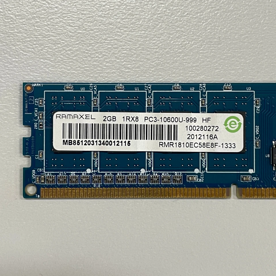 Ramaxel 2GB DDR3 RAM PC3-10600 133MHz non-ECC CL9 DIMM RMR1810EC58E8F-1333 - Image 2 of 4