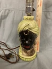 Shawnee Pottery Mid Century 1950’s  Blackamoor Sultan Vintage Bedroom Lamp