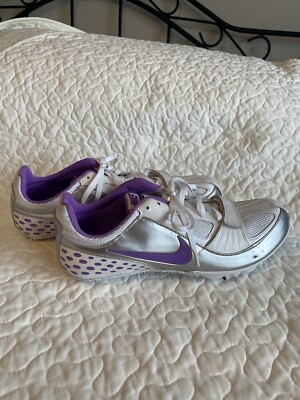 Nike Zoom Rival S Women’s Track Shoes Violet White Silver size