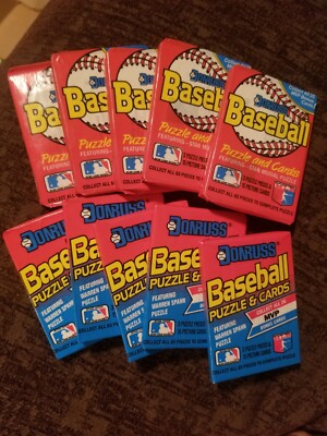 5 1988 5 1989 Donruss Baseball Unopend Packs, EXCELLENT Condition 