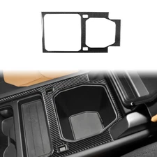 Carbon Fiber Central Control Storage Panel Trim For Land Rover Defender 2020-24