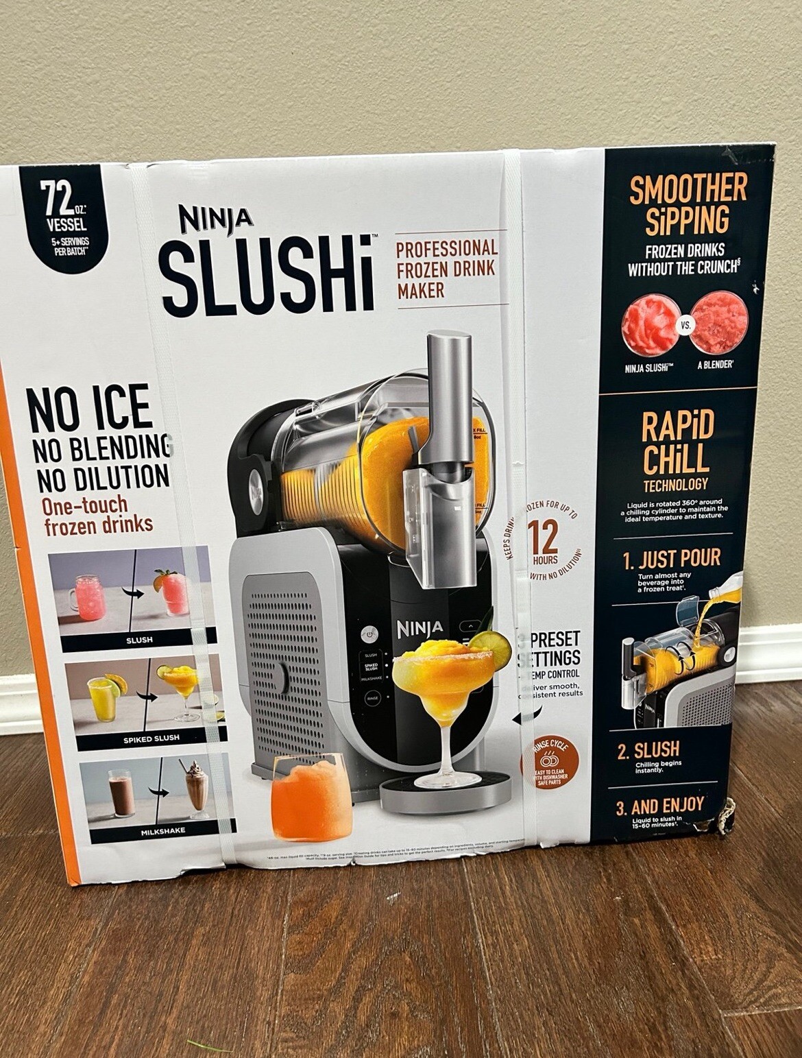 Brand New 🍹Ninja SLUSHi 72 oz 3-in-1 Professional Frozen Drink Maker FS300