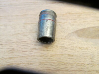 Vintage Craftsman BE 9/16'' Knurled Socket 1/2'' Drive 12 Point