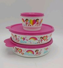 Tupperware Dora The Explorer Pink Lids Bowls ...