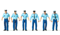 Preiser 10341 Polizisten In Sommeruniform 6 Figuren H0 1:87 Neu