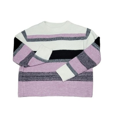Rain +Rose Long Sleeve Crew Neck Striped Size L