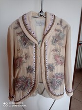 Giacca Donna Beige Velluto Vintage