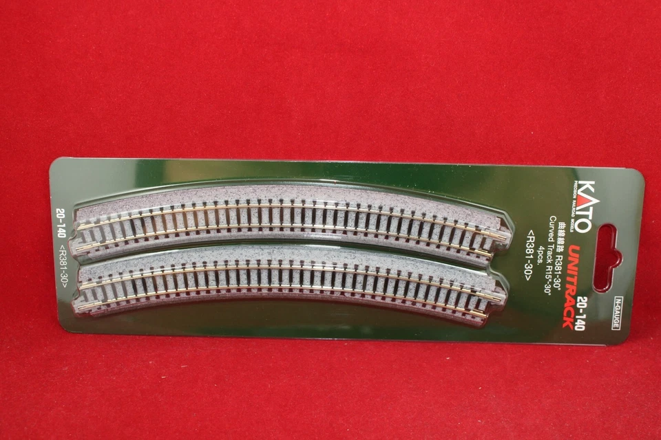 Kato 20-140(78107) Unitrack N 4 x gebogenes Gleis R381-30°/NEU/OVP - Bild 1 von 1