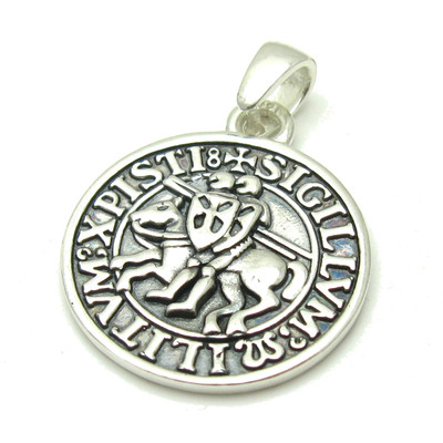Genuine Handmade Sterling Silver Pendant 925 Templars Hallmarked Solid