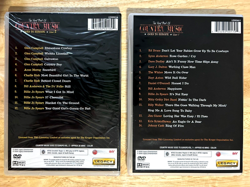 Country Music Goes to Europe Vol. 1 & 2 (2006 DVD Live) (NEW & NEW\opened) READ - Picture 2 of 3