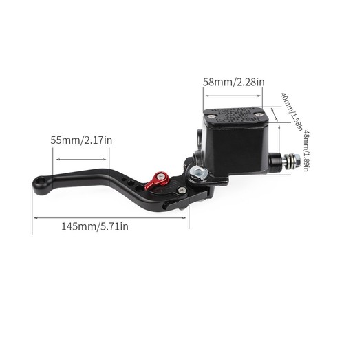 Brake Master Cylinder Pump With Lever For DUCATI Hypermotard Hyperstrada 821 939 - Picture 3 of 24