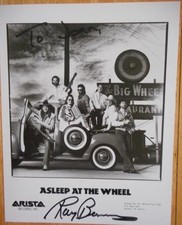 Ray Benson Lead Singer Asleep at the Wheel Signed / Inscribed Photo 5"1/2"X7" BW