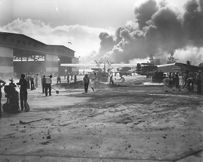 Hickam Field damage after Japanese attack on Pearl Harbor Hawaii New 8x10 Photo