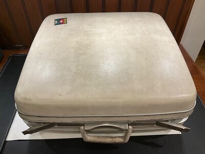 Vintage Samsonite Silhouette White / Ivory Hard Shell Luggage
